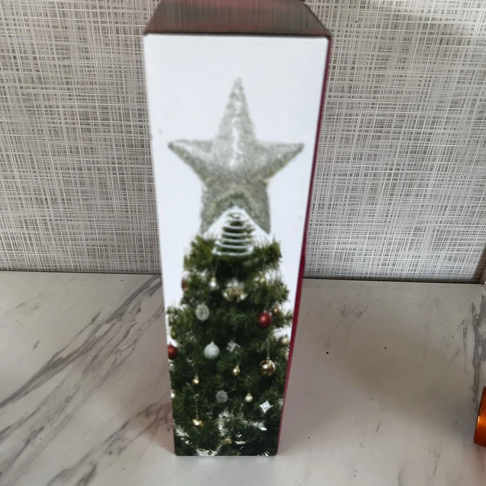 Christmas Tree Topper Stuffed Silver Star‎ with Silver Sequins 9